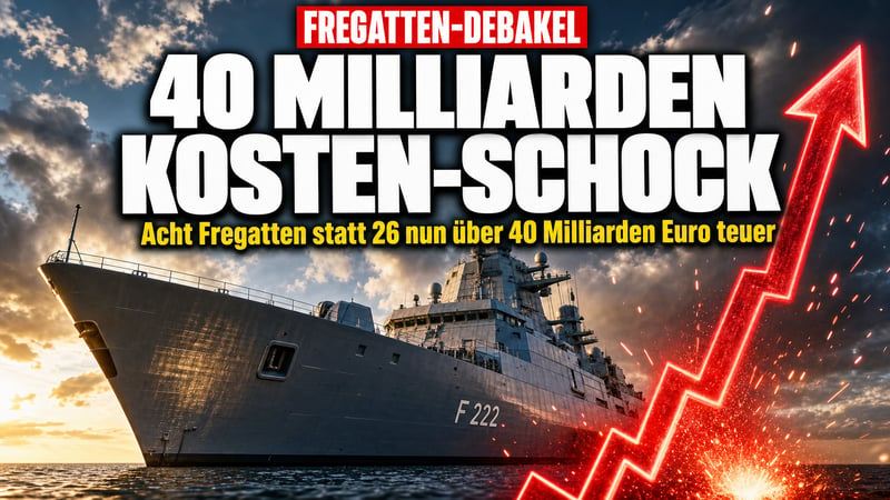 40 Milliarden für acht Schiffe: Fregatten-Schock für den Steuerzahler