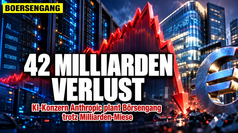 42 Milliarden Dollar Verlust: Wagt Anthropic den Billionen-Börsengang?