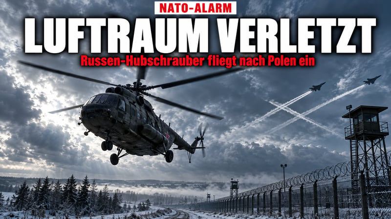 42 Sekunden Nervenkrieg: Russen-Hubschrauber dringt in Polen ein!