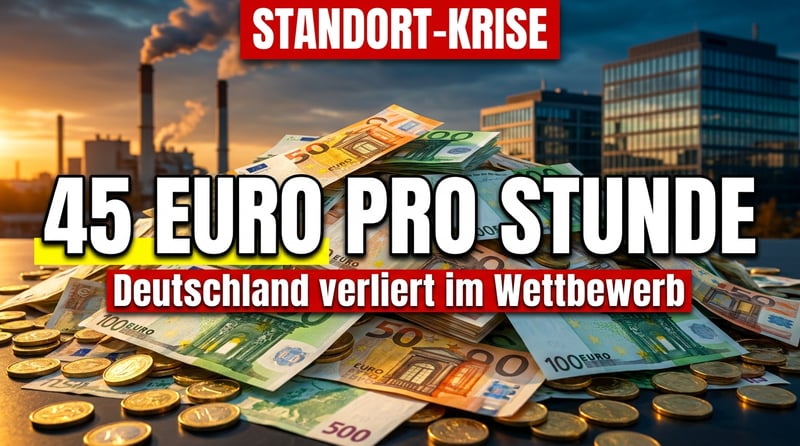 45 Euro pro Arbeitsstunde: Deutschland zementiert seinen Ruf als Hochkostenland