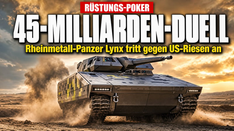 45-Milliarden-Poker: Rheinmetall schickt Lynx ins Rennen gegen US-Riesen