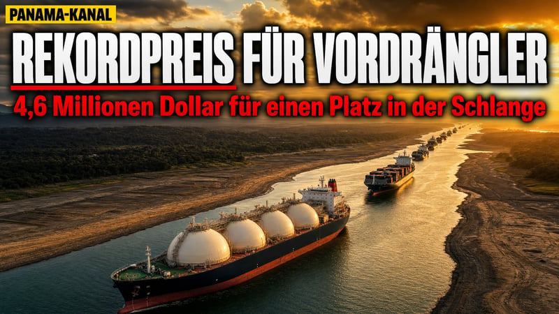 4,6 Millionen Dollar für eine Abkürzung: Panama-Kanal am Limit!