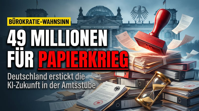 49 Millionen Euro für Papierkrieg: Wie Deutschland die KI-Zukunft in der Amtsstube erstickt