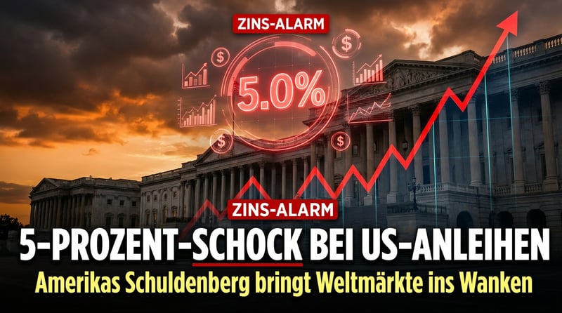 5-Prozent-Marke bei US-Anleihen: Wenn Amerikas Schuldenberg die Weltmärkte ins Wanken bringt