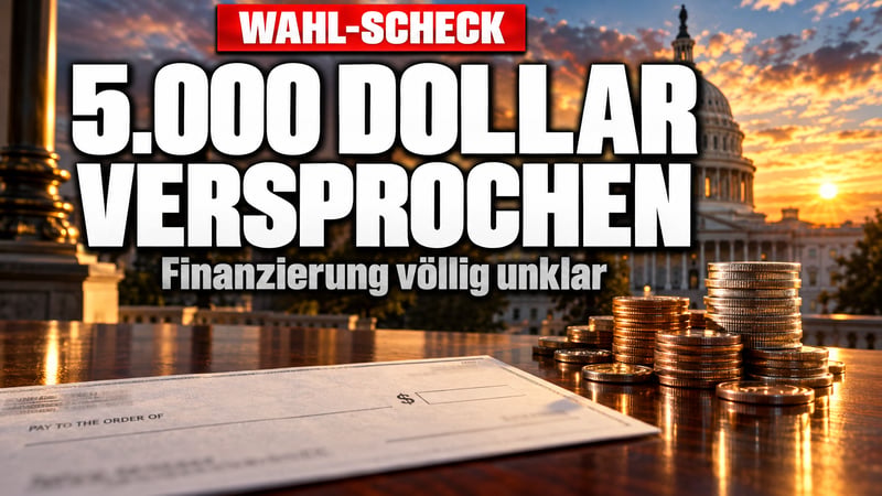 5.000 Dollar für jeden: Trumps teures Wahlgeschenk auf Pump?