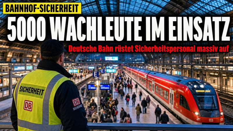 5000 Wachleute bei der Bahn: Wenn Bahnhöfe zur Sicherheitszone werden