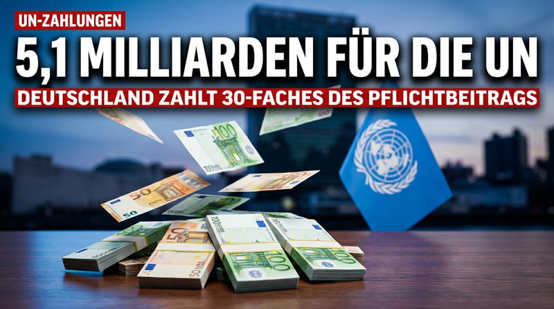 5,1 Milliarden für die UN – und der deutsche Steuerzahler zahlt die Zeche