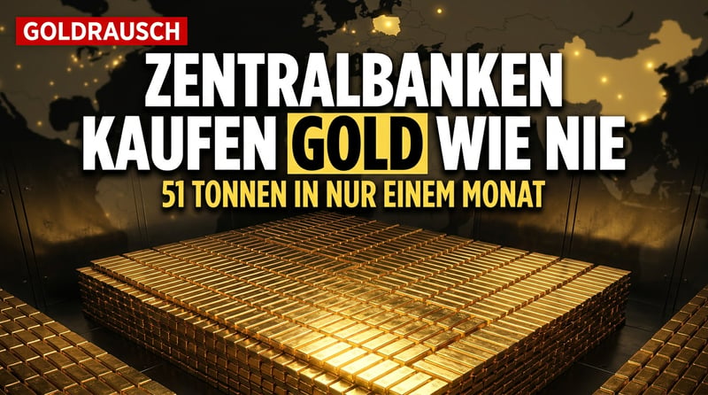 51 Tonnen in einem Monat: Zentralbanken greifen beim Gold zu wie nie zuvor in diesem Jahr