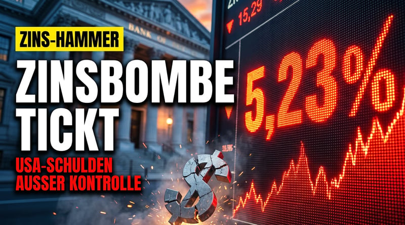 5,23 Prozent: Amerikas Schuldenberg wird zur tickenden Zinsbombe – und die Fed schaut zu