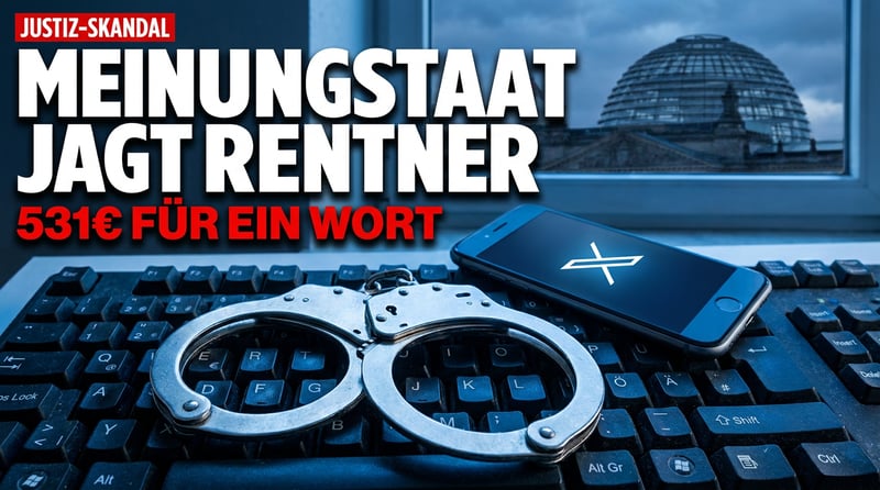 531 Euro Strafe für ein wütendes Wort: Wie der Meinungsstaat seine Bürger jagt