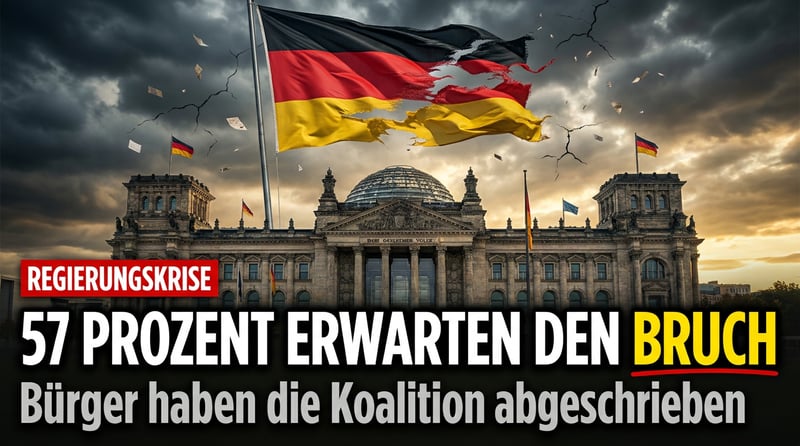 57 Prozent erwarten den Bruch: Die Bürger haben die Koalition längst abgeschrieben