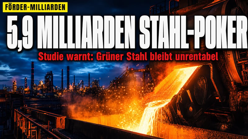 5,9 Milliarden für grünen Stahl: Zahlt der Bürger die Zeche?