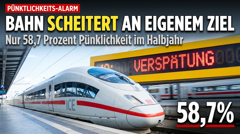 59 Prozent Pünktlichkeit: Wie ein Staatskonzern das Scheitern zur neuen Normalität erklärt