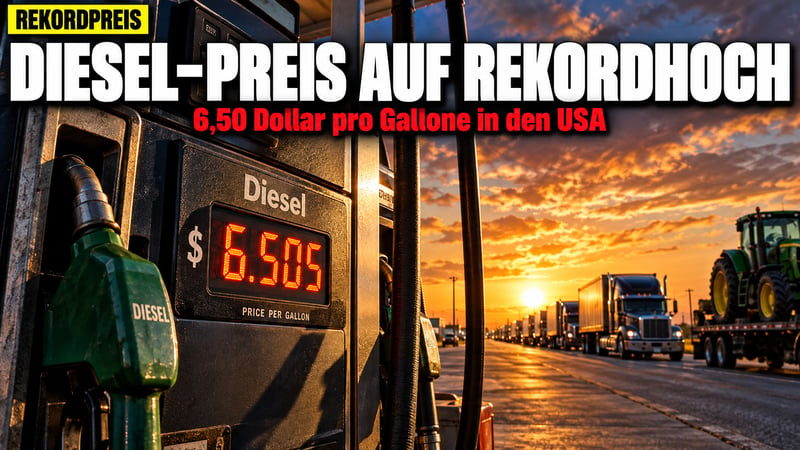 6,50 Dollar pro Gallone: Der Diesel-Schock erschüttert Amerika