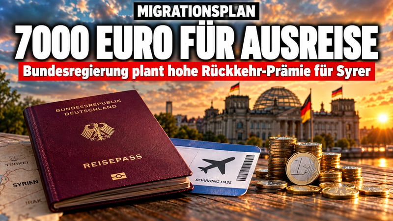 7000-Euro-Scheck für Syrer: Kauft sich Berlin die Migrationswende?