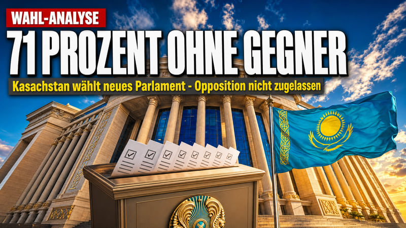 71 Prozent fĂĽr eine Partei: Kasachstans Wahl ohne echte Gegner