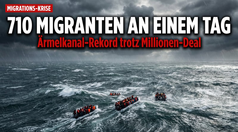 710 Bootsmigranten an nur einem Tag: Großbritannien versinkt im Chaos seiner eigenen Migrationspolitik