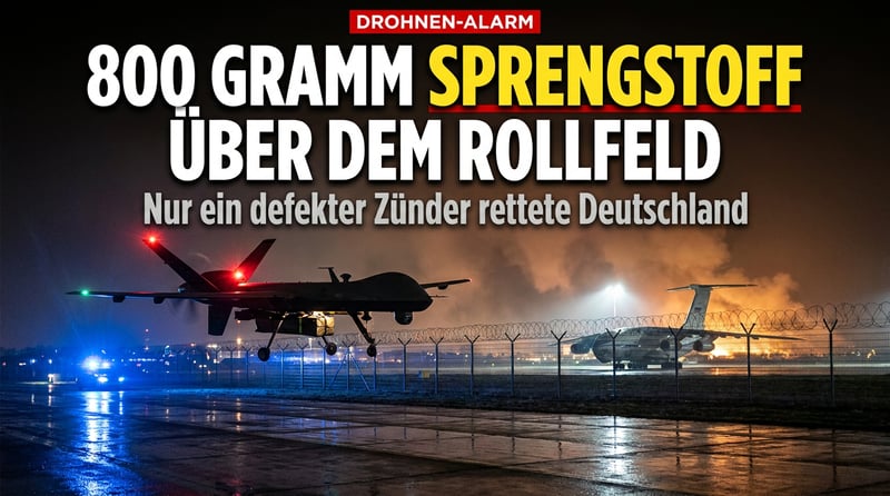 800 Gramm Semtex über dem Rollfeld: Deutschlands Flughafensicherheit ist ein Witz mit Zaun