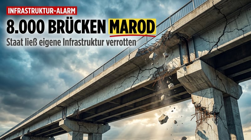 8.000 marode Brücken: Wie der deutsche Staat seine eigene Infrastruktur verrotten ließ