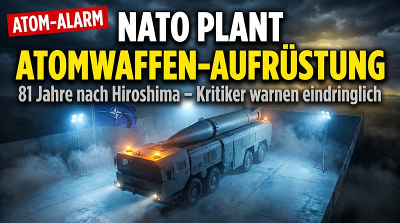 81 Jahre nach Hiroshima: Während die Überlebenden mahnen, plant die NATO die nächste Runde