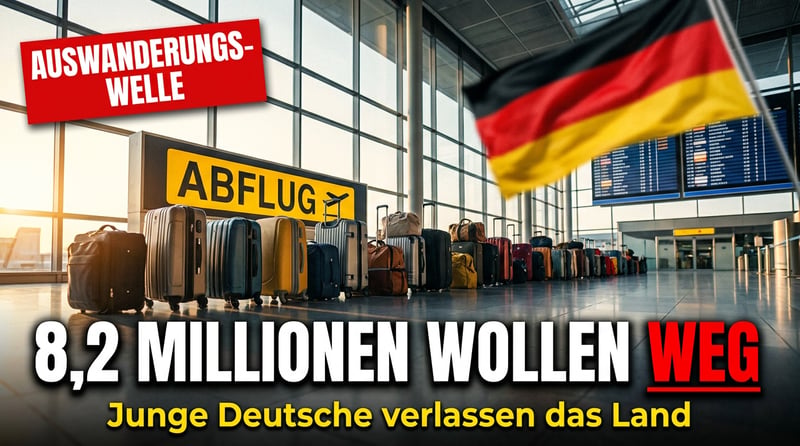 8,2 Millionen Deutsche mit gepackten Koffern: Wenn die eigene Bevölkerung das Land verlässt