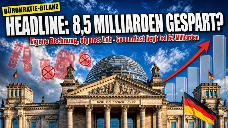8,5 Milliarden gespart: Reiches Bürokratie-Bilanz mit Schönheitsfehler