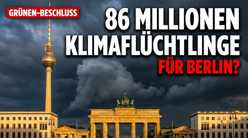 86 Millionen „Klimaflüchtlinge" für Berlin: Grüne Wahnvorstellungen erreichen neuen Höhepunkt