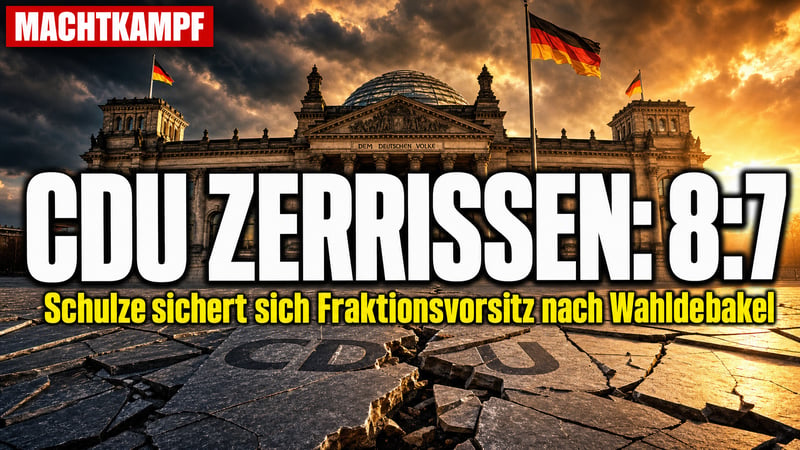 8:7 in der CDU: Wahlverlierer Schulze greift nach der nächsten Macht