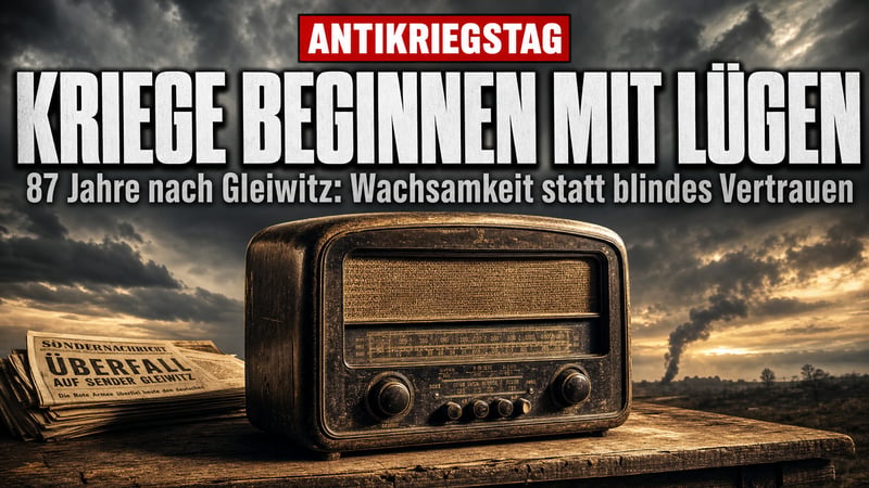 87 Jahre nach Gleiwitz: Die Lüge war immer die erste Kriegswaffe