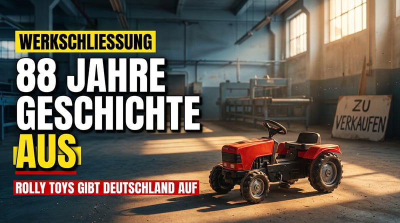 88 Jahre Spielzeuggeschichte ausgelöscht: Rolly Toys gibt Deutschland auf