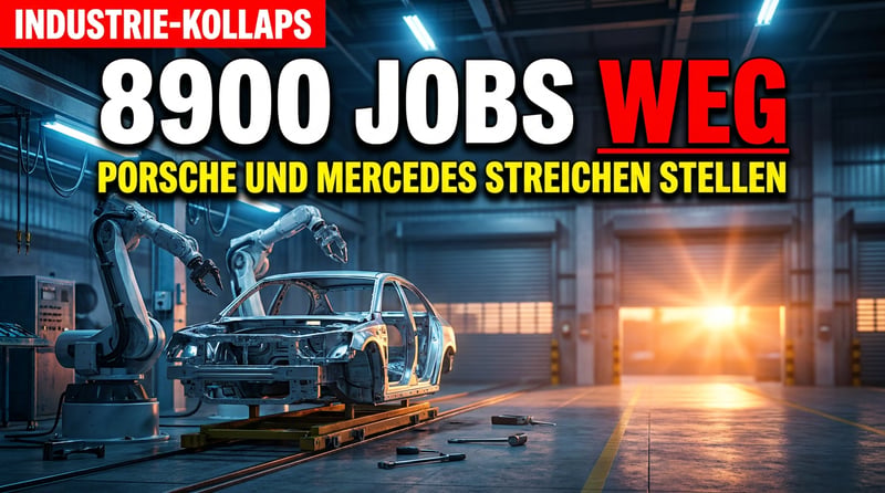 8900 Stellen weg: Wie Porsche und Mercedes zum Mahnmal deutscher Industriepolitik werden