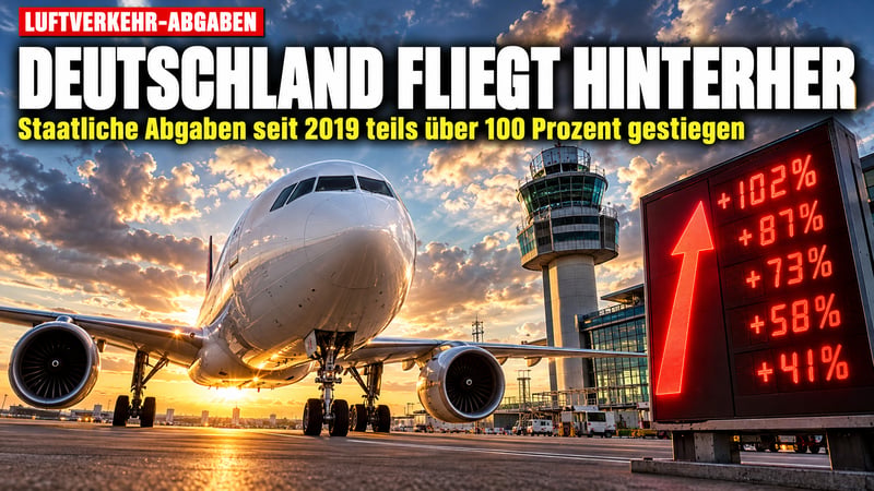 Abgaben-Falle am Himmel: Deutschland fliegt international hinterher!