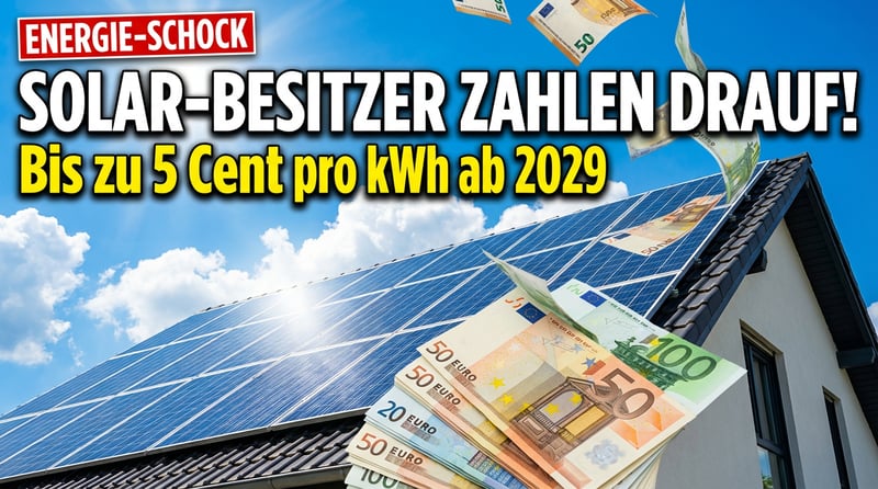 Abkassiert für grünen Strom: Solarbetreiber sollen künftig für ihre Einspeisung zur Kasse gebeten werden