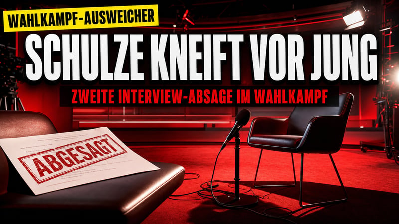 Absage-Serie im Wahlkampf: Schulze kneift jetzt auch bei Tilo Jung