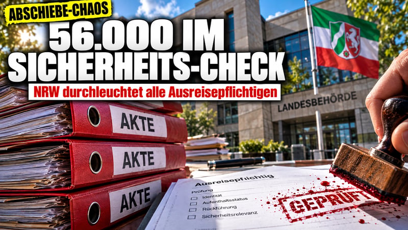 Abschiebe-Chaos in NRW: 56.000 Ausreisepflichtige im Sicherheits-Check!