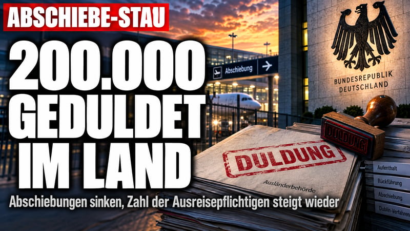 Abschiebe-Stau statt Wende: Mehr als 200.000 Geduldete im Land!