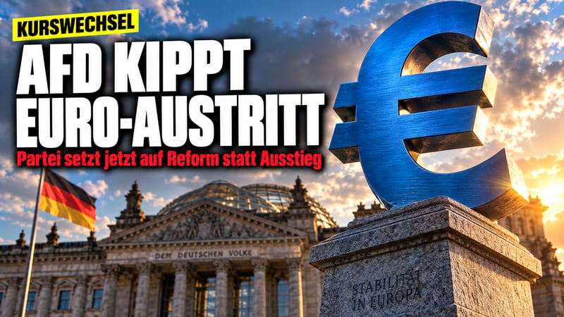 Abschied vom D-Mark-Traum: AfD macht ihren Frieden mit dem Euro