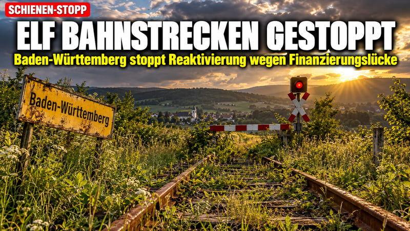 Abstellgleis statt Aufbruch: Südwesten legt elf Bahnstrecken auf Eis!