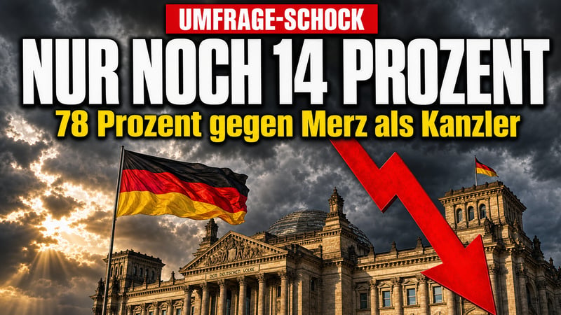 Absturz im Kanzleramt: Nur noch 14 Prozent stehen hinter Merz