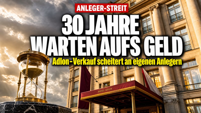 Adlon-Beben: 4000 Anleger warten seit 30 Jahren auf ihr Geld