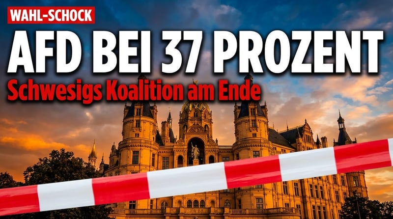 AfD auf dem Vormarsch: 37 Prozent in Mecklenburg-Vorpommern – Schwesigs Koalition vor dem Aus