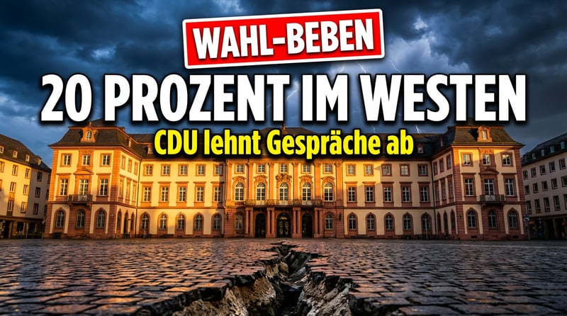 AfD durchbricht die 20-Prozent-Marke im Westen – ein politisches Erdbeben in Rheinland-Pfalz