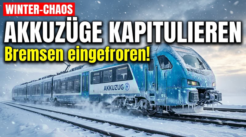 Akkuzüge kapitulieren vor dem Winter: Nordbahn-Chaos offenbart Schwächen der Energiewende auf Schienen