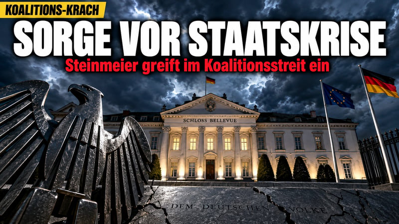 Alarm im Schloss Bellevue: Steinmeier fürchtet die Staatskrise!