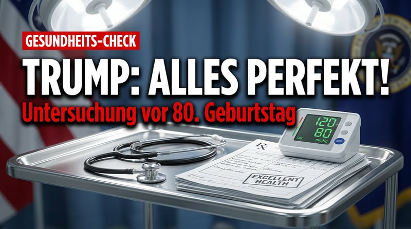 „Alles perfekt“: Trump präsentiert sich kurz vor dem 80. Geburtstag als kerngesund