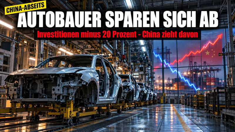 Allianz-Alarm: Deutsche Autobauer sparen sich ins China-Abseits!