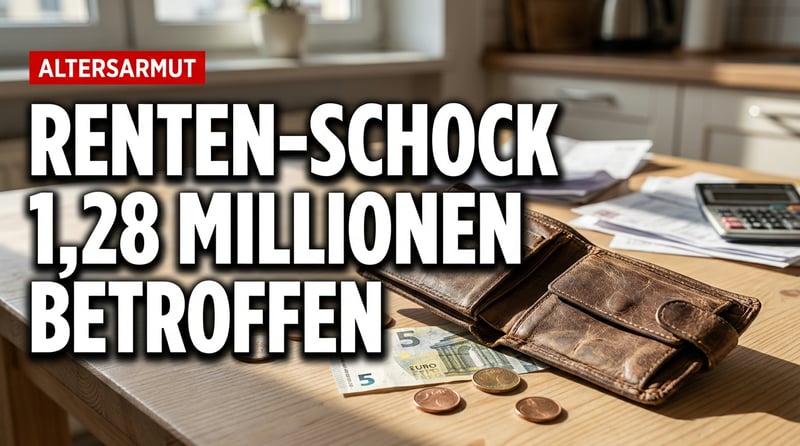 Altersarmut auf Rekordniveau: 1,28 Millionen Deutsche können von ihrer Rente nicht leben