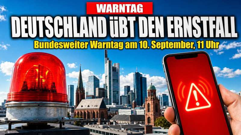Am 10. September schrillt ganz Deutschland: Der Ernstfall-Test
