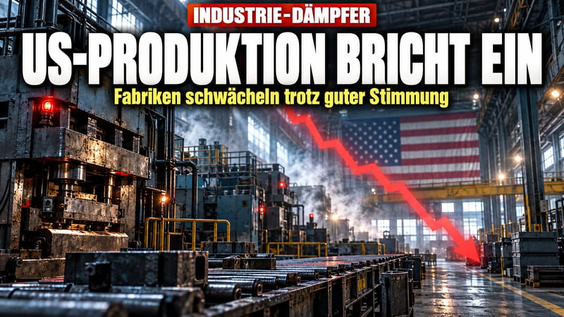 Amerikas Fabriken stottern: Produktion bricht ĂĽberraschend ein