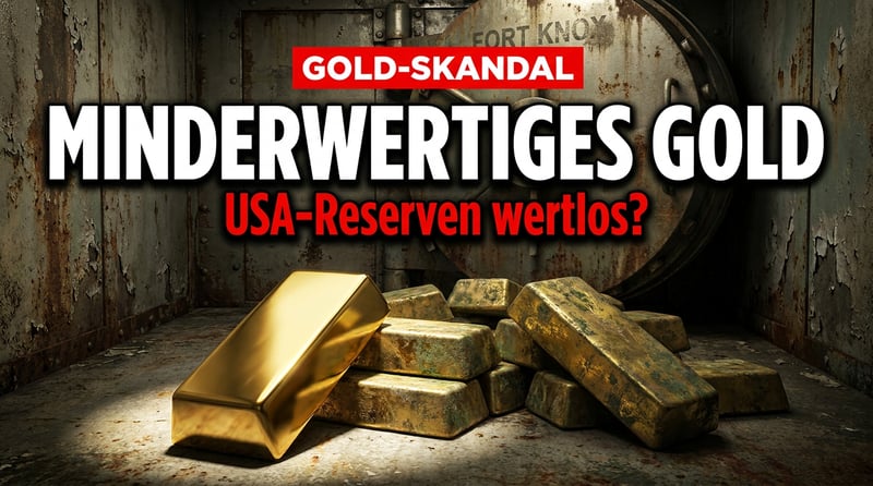 Amerikas goldenes Geheimnis: Fort Knox lagert minderwertige Barren, die international wertlos sind